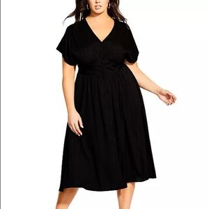 City Chic
Trendy Plus Size Tie Wonder Dress